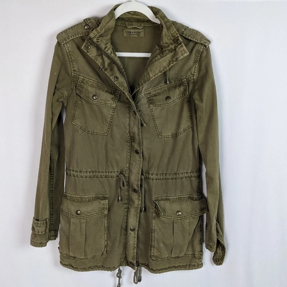 Talula Olive Green Utility Jacket - Picture 16 of 16